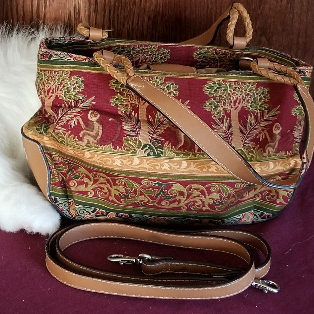 Relic Monkey And Tree Pattern Bag - image 1